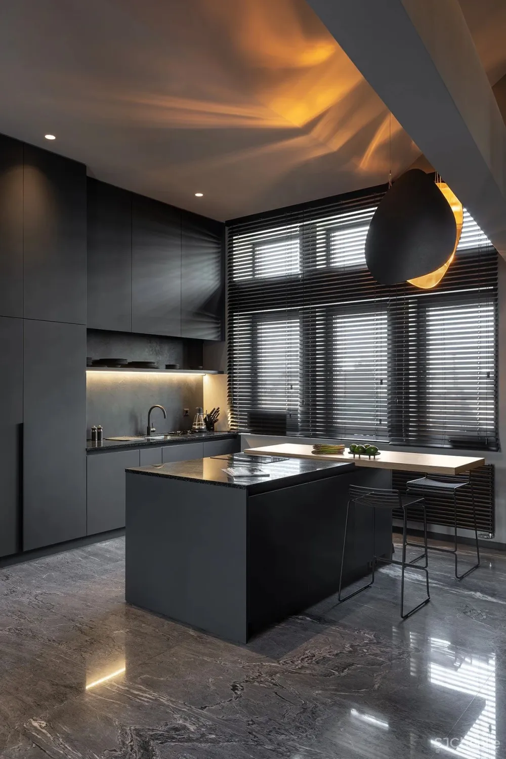 高级黑的家,就是这么酷