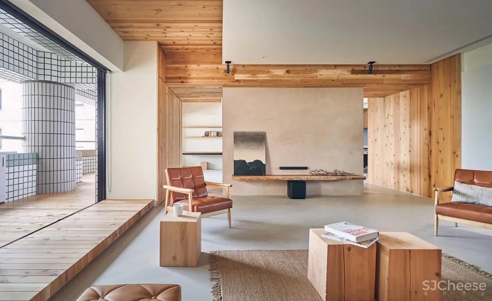 224.4㎡老宅改造:佛系清雅宅,原木自然居