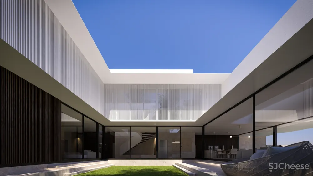 8组住宅效果图,原来大户型更适合极简风!