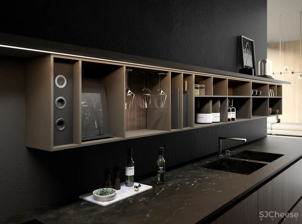 studiopodrini新作 高级灰奢华厨房
