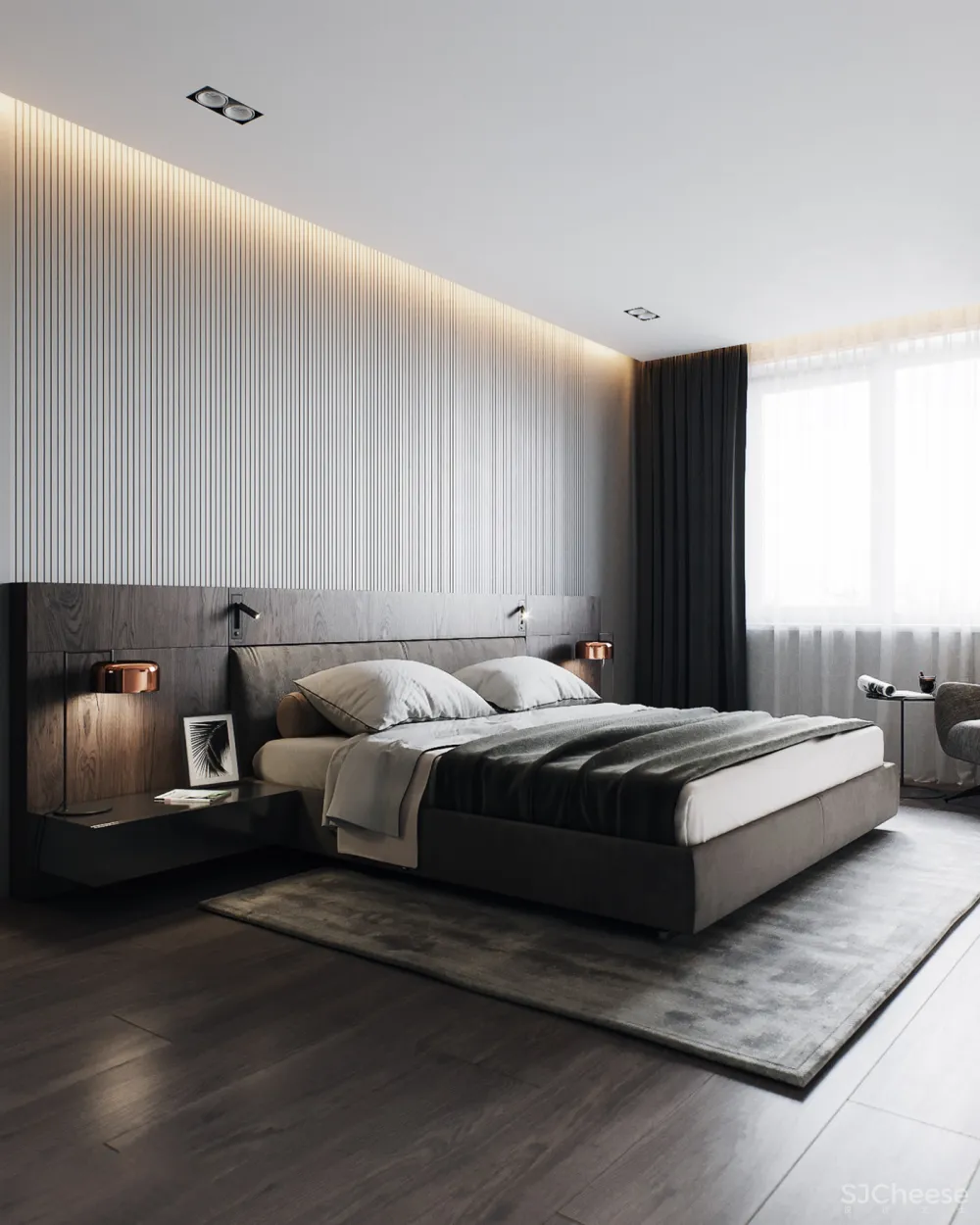 110㎡ 两室一厅,灯光这样设计更优雅!