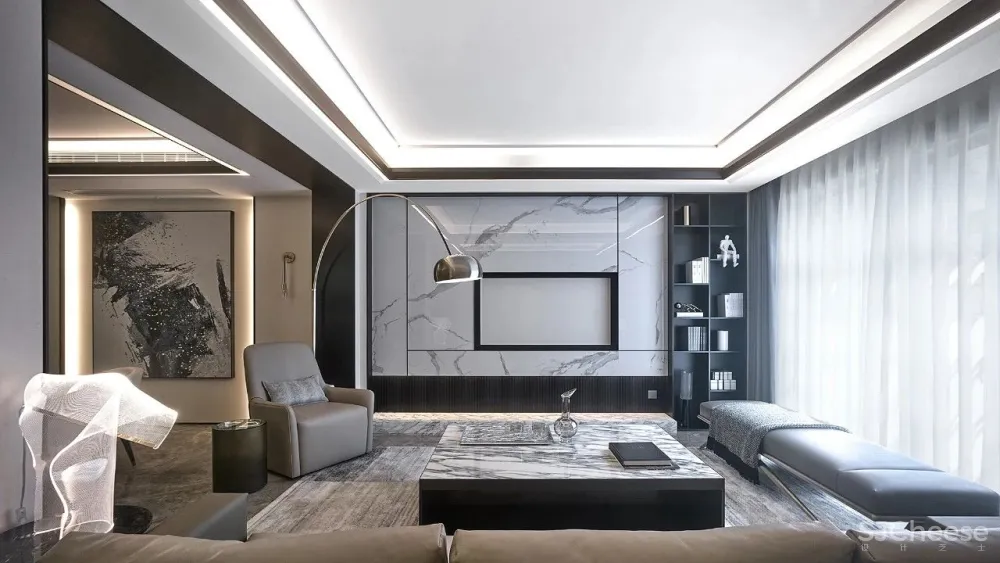 宁静简约灰,自然、静雅的当代人居!