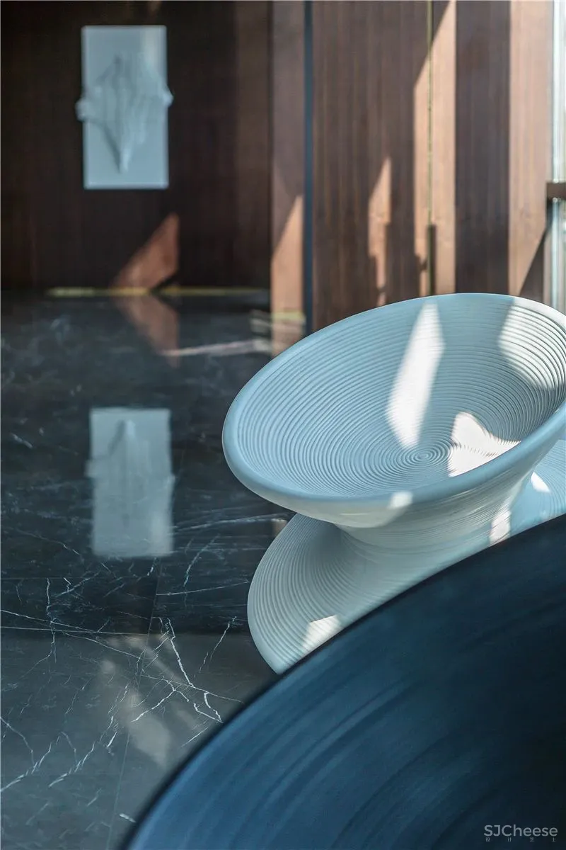 锋尚设计:流动的光与影 滨河珑府销售中心! 中国国际室内设计年鉴