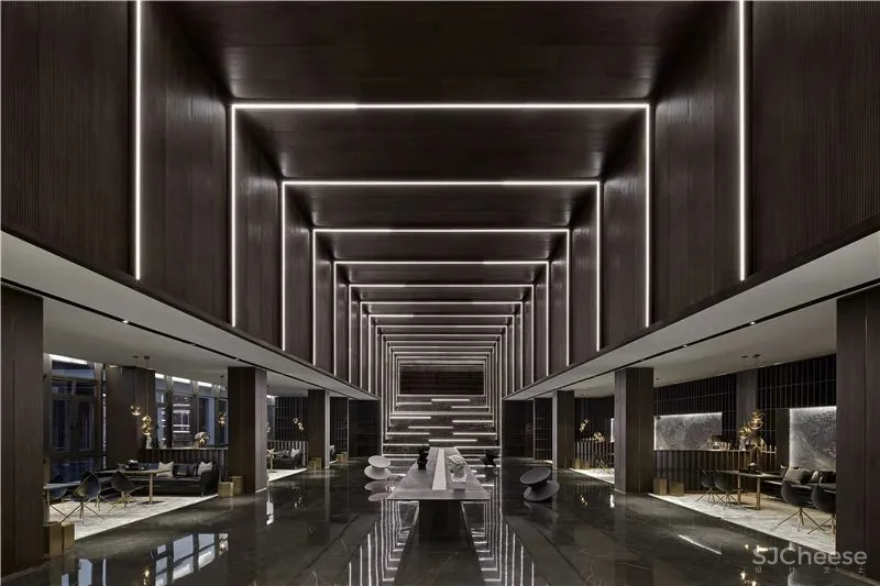 锋尚设计:流动的光与影 滨河珑府销售中心! 中国国际室内设计年鉴