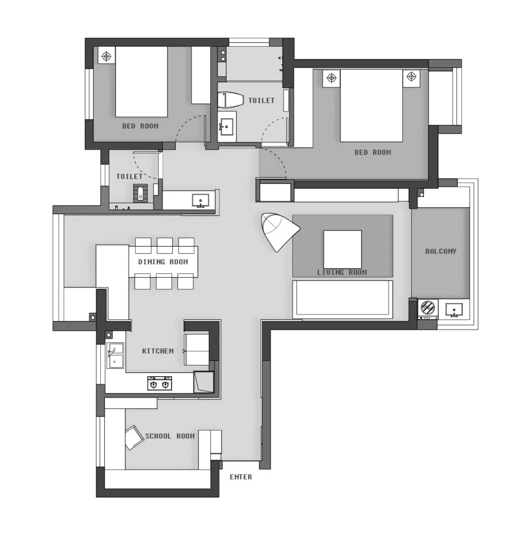 简约风,去繁化简的现代格调