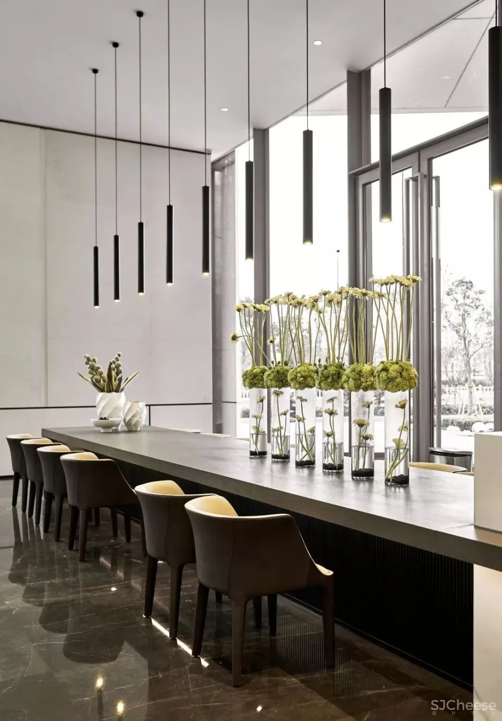 香港環亞聯合設計:自然闲适、悠然忘我 时代滨江上品销售中心! 中国国际室内设计年鉴