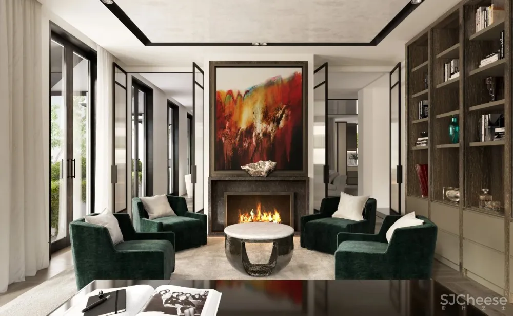 豪华公寓的精装房设计，也要简单耐看