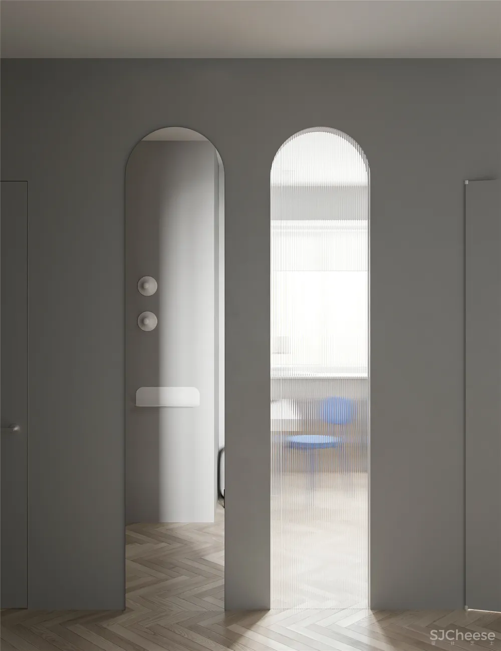 90㎡轻奢三房，艺术品这么用太有腔调