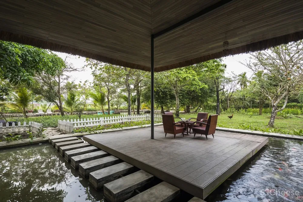 在郁郁葱葱的花园中,聆听大自然的旋律和声音