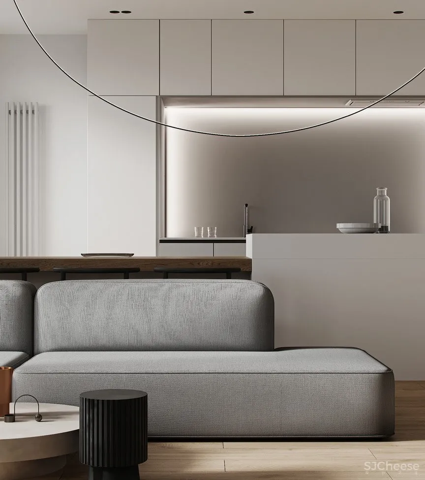 88㎡裸色简约,简单的设计更显高级