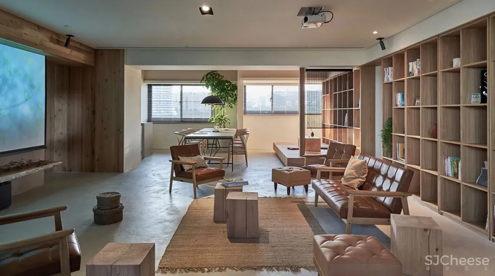 224.4㎡老宅改造:佛系清雅宅,原木自然居