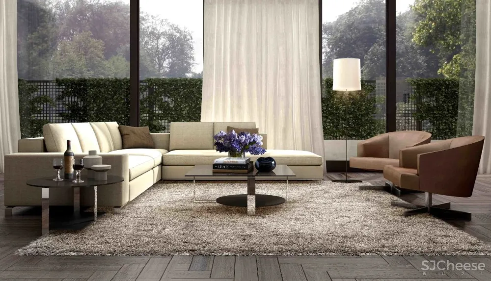 豪华公寓的精装房设计，也要简单耐看