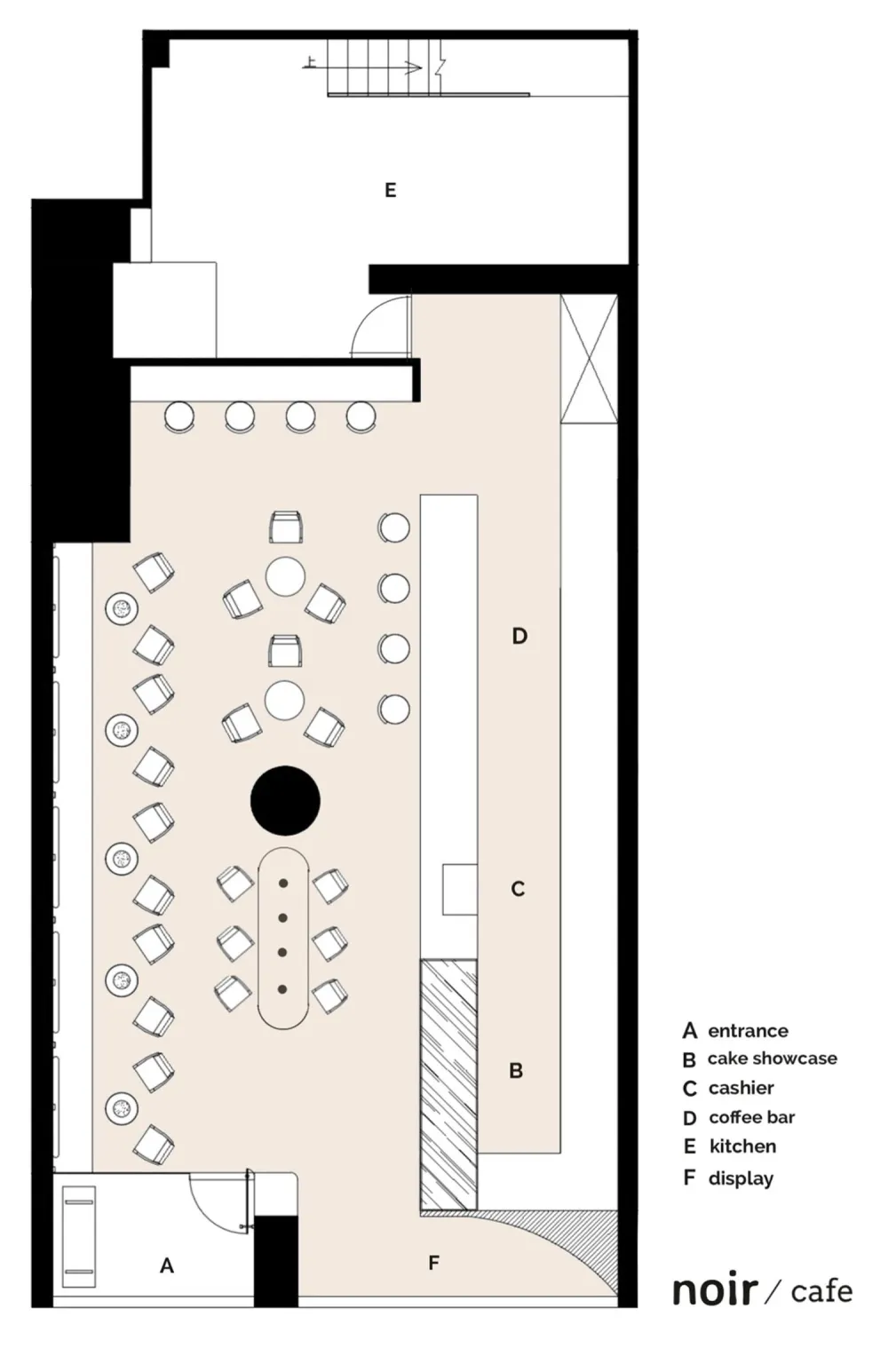 睿上形素设计丨noir cafe
