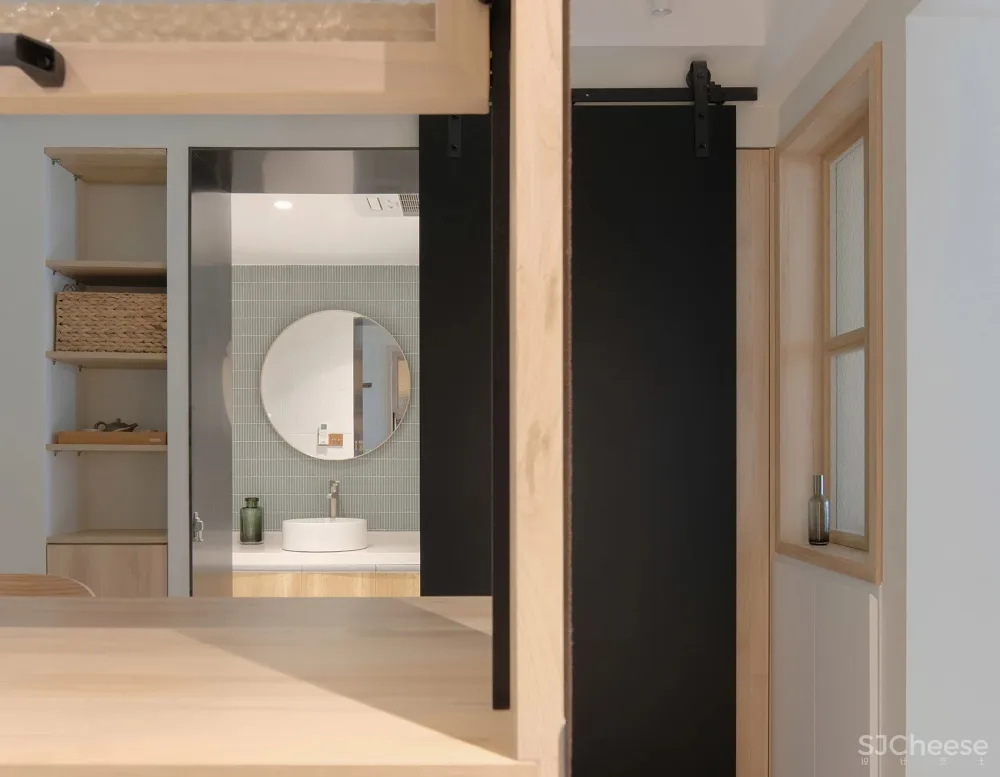 43平米小户型住宅设计，麻雀虽小，五脏俱全 Ni DESIGN涅十设计