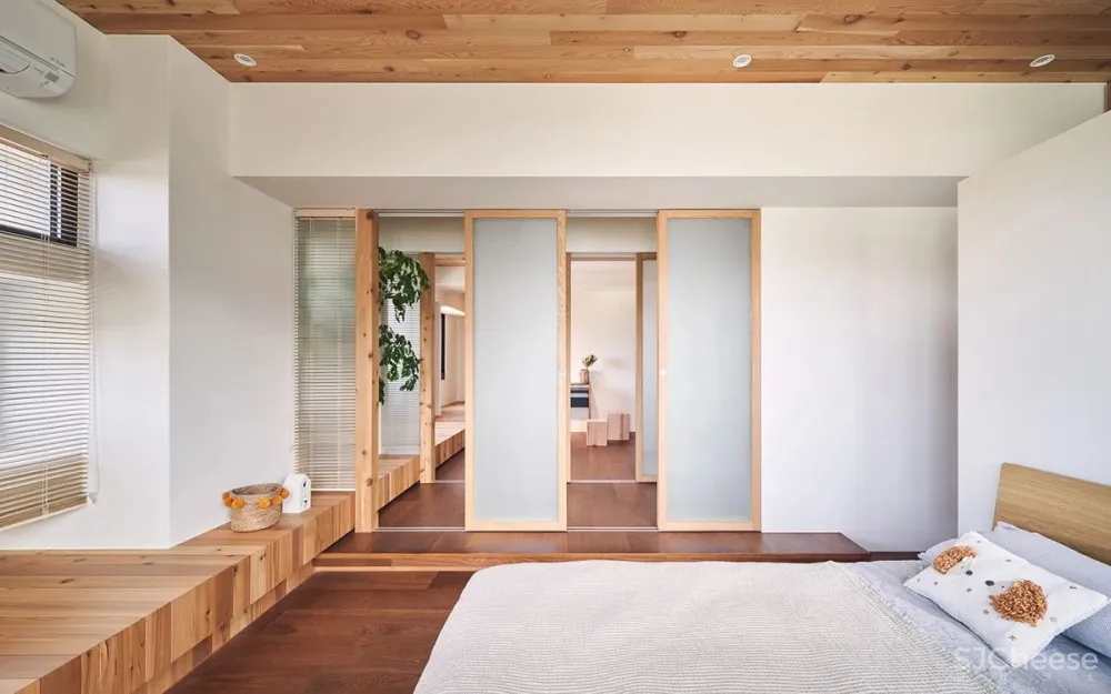 224.4㎡老宅改造:佛系清雅宅,原木自然居