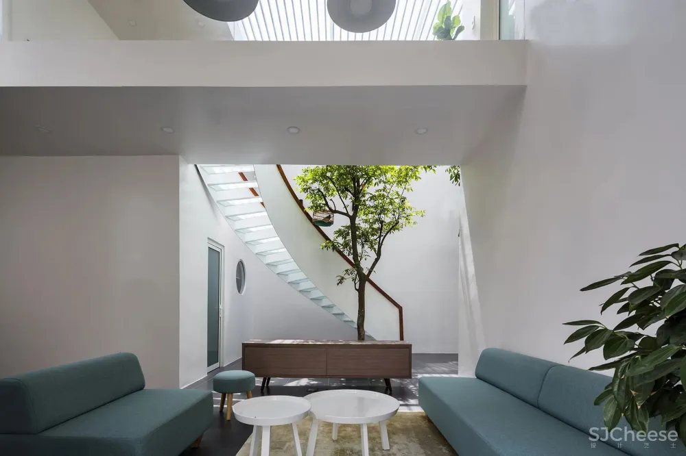 花园联系私密空间的三口之家 T住宅 Creative Architects