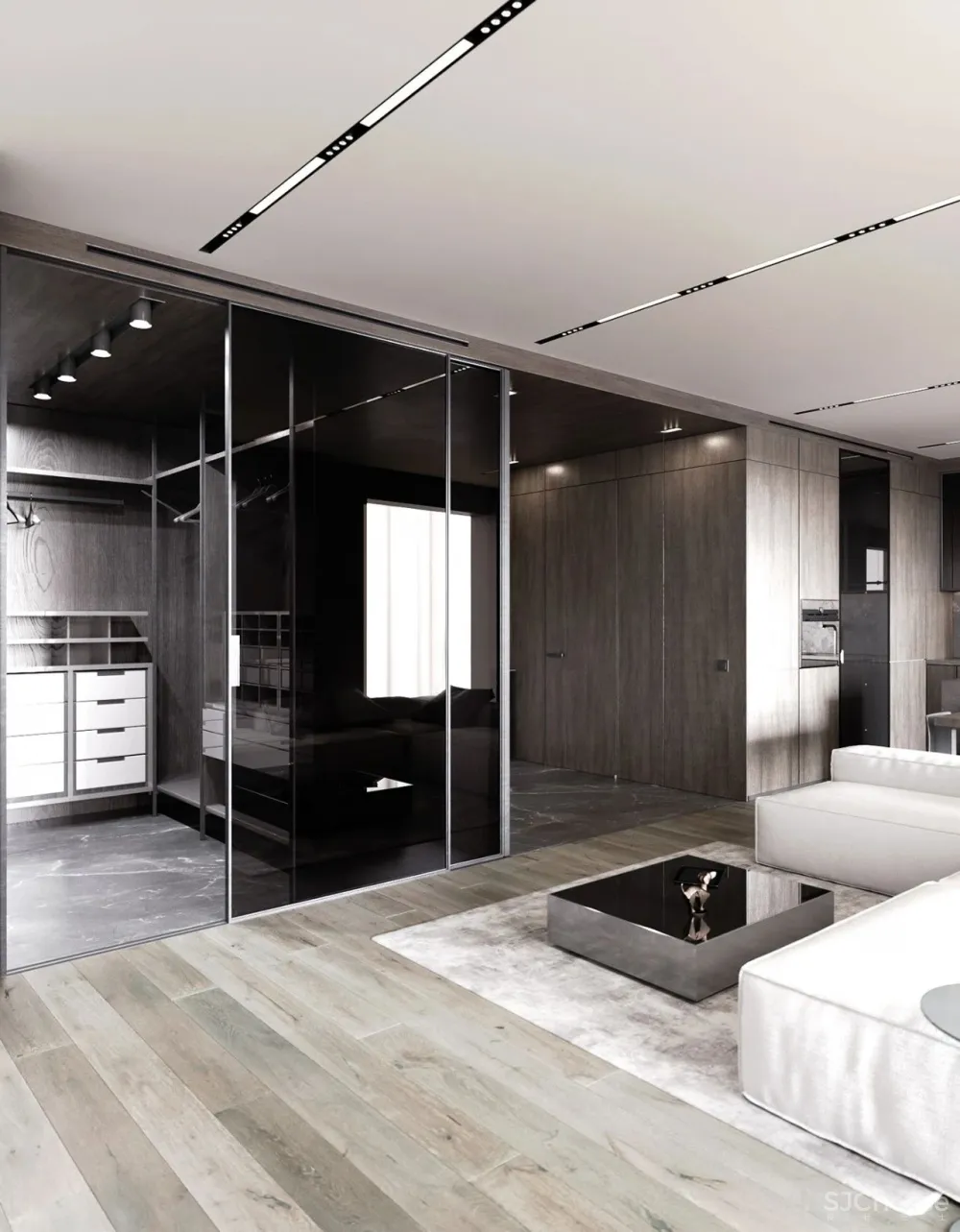 60㎡二房一厅,新古典的优雅气派!