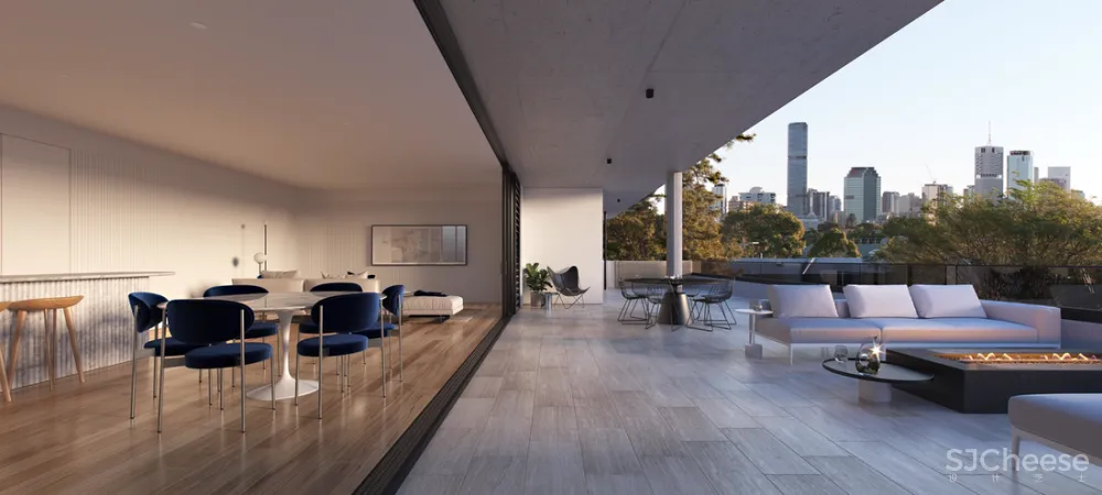 8组住宅效果图,原来大户型更适合极简风!