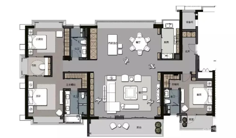 240㎡轻奢住宅,重构古典与现代的写意美学!