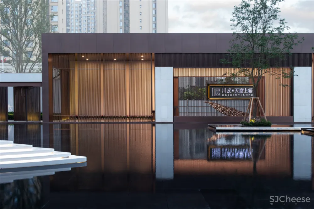 成都「天府上城」售楼中心,以山水重塑东方美学设计!