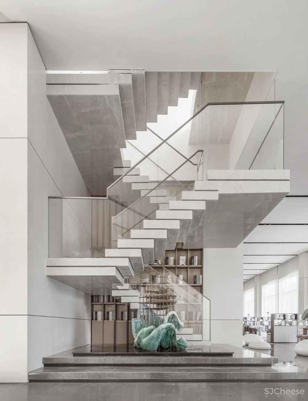 售楼处摒弃营销感,有温度的设计,打造场景式社区空间