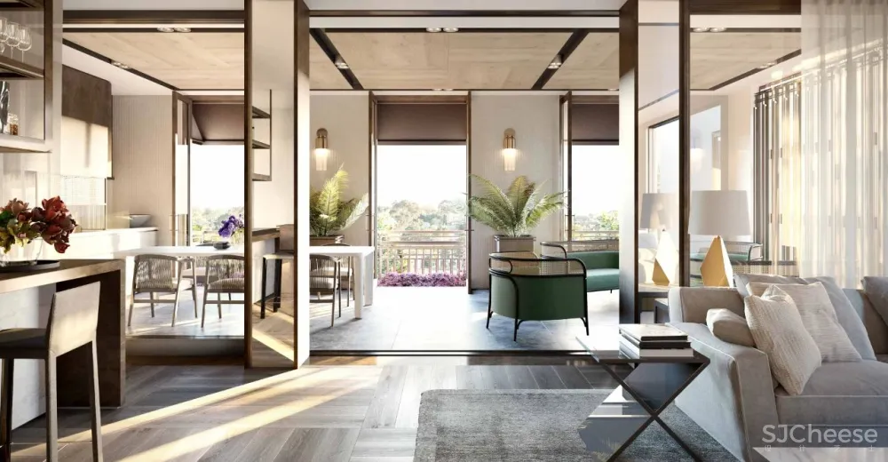 豪华公寓的精装房设计，也要简单耐看