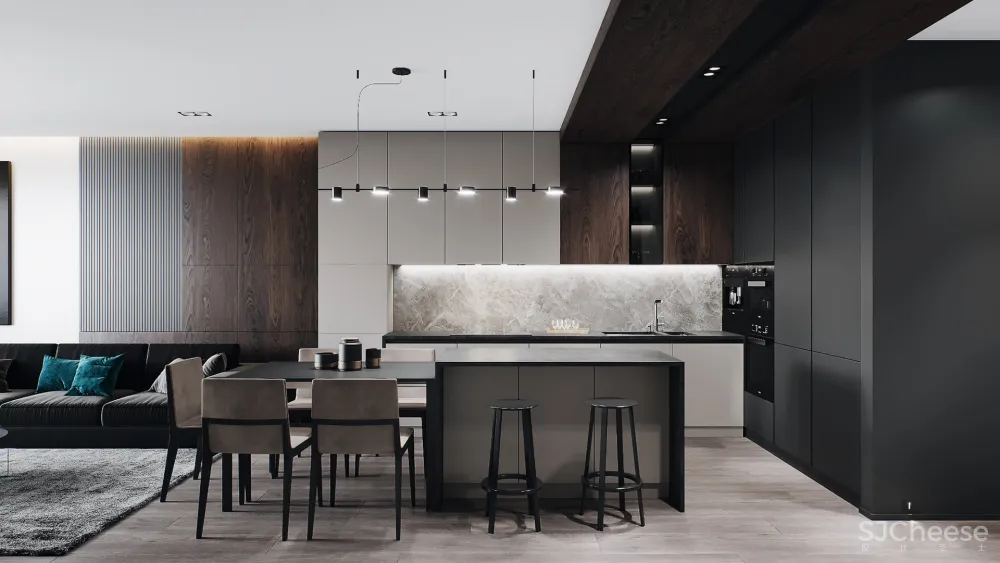 110㎡ 两室一厅,灯光这样设计更优雅!