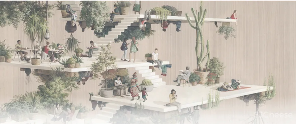 售楼处摒弃营销感,有温度的设计,打造场景式社区空间