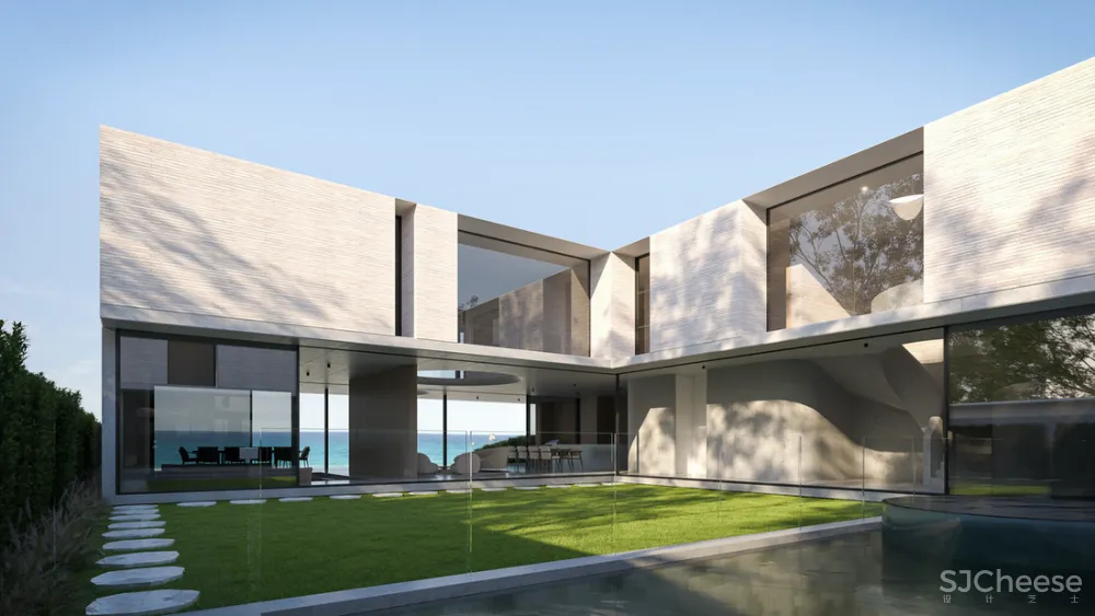 8组住宅效果图,原来大户型更适合极简风!