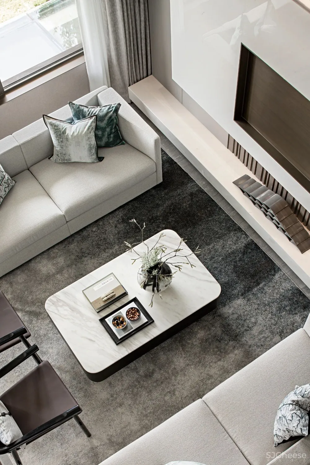 219㎡轻奢风跃层洋房,后浪青年憧憬的“精质”家!