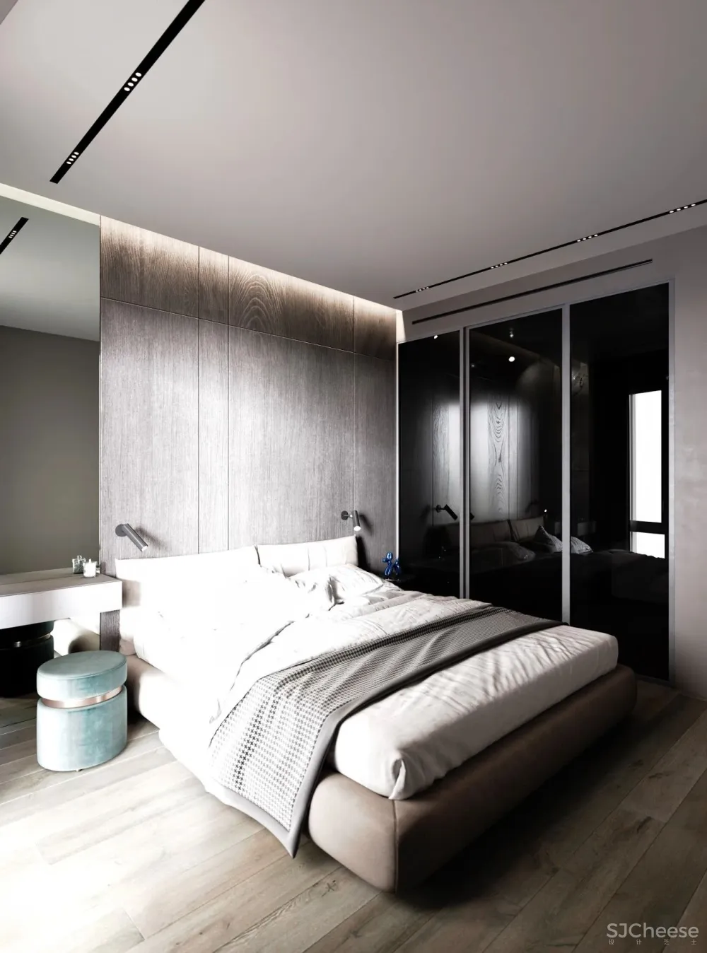 60㎡二房一厅,新古典的优雅气派!