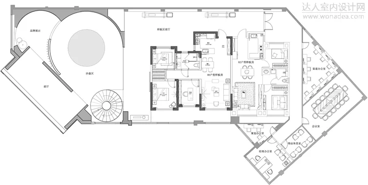 尚石设计丨大连旭辉公元售楼处