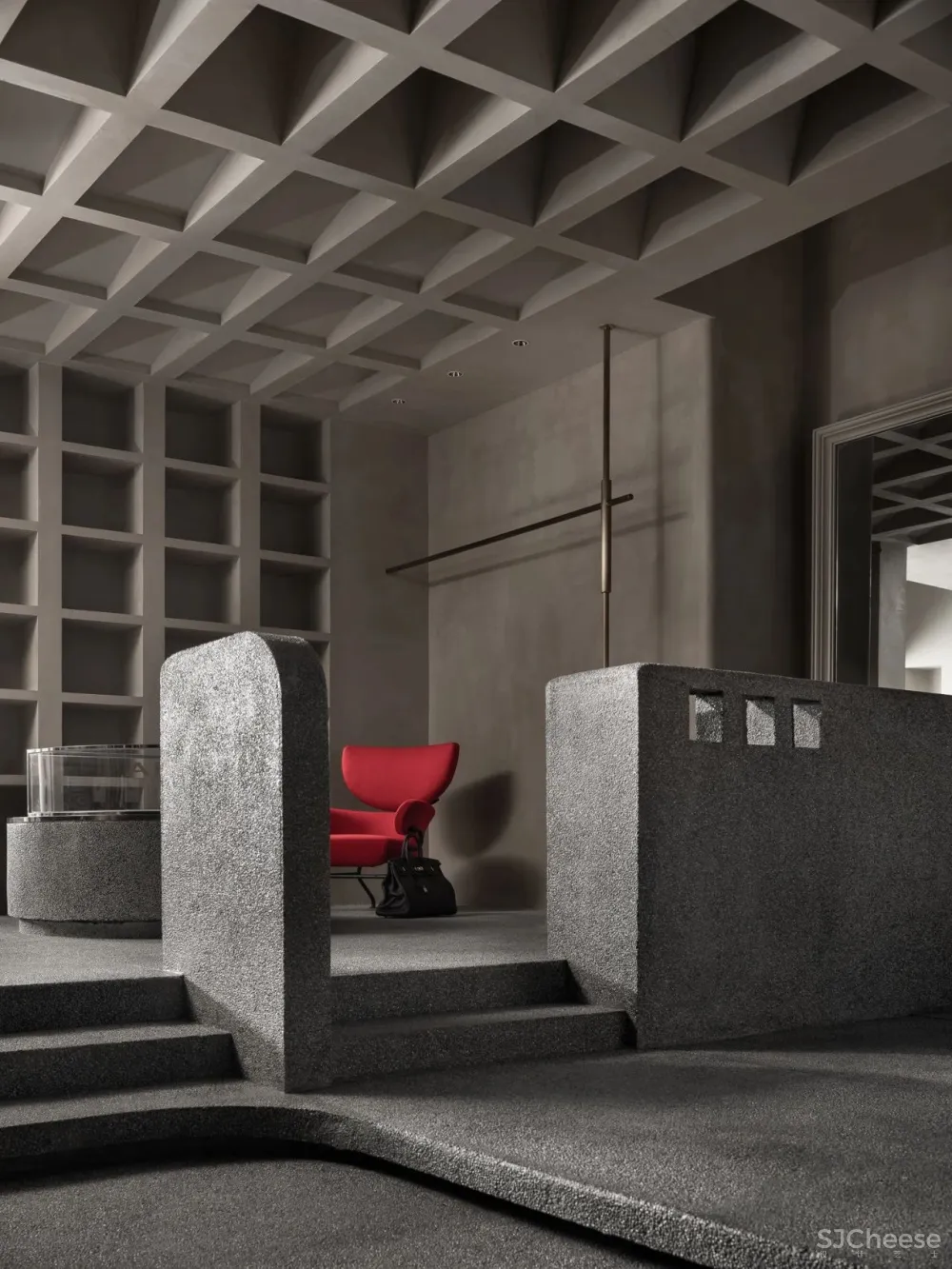 文超:128㎡灰木系空间,这样的复古才够味!