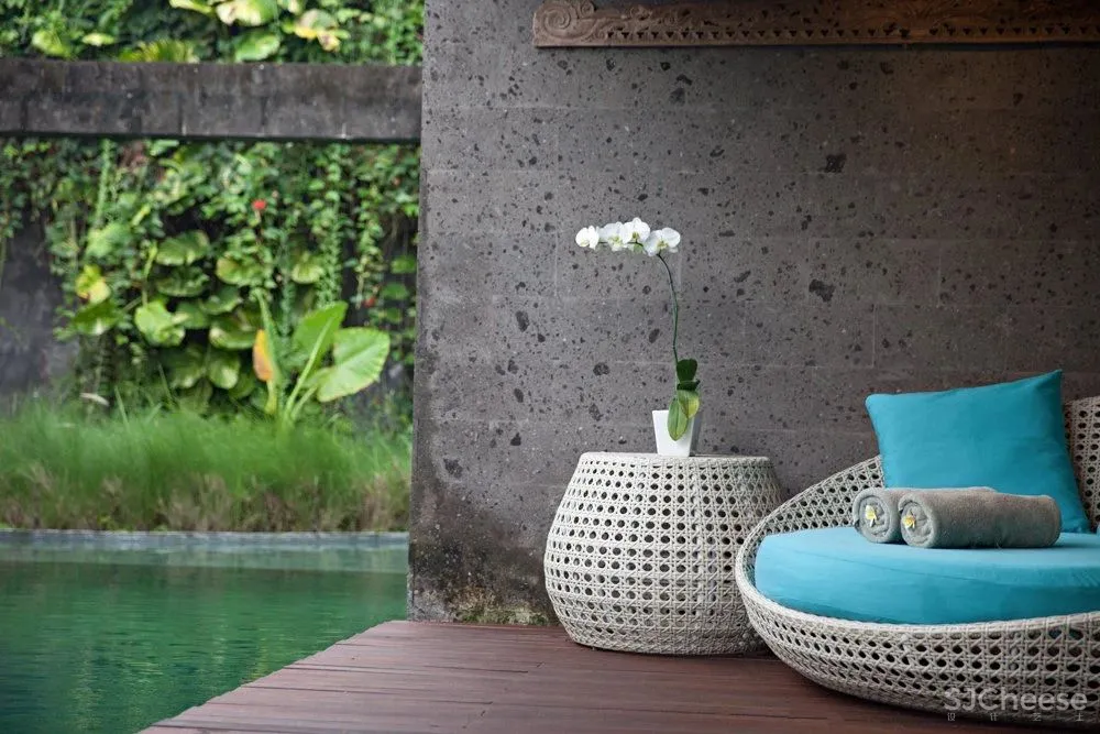 传统材料与现代元素的融合-印尼Santai隐世度假别墅！