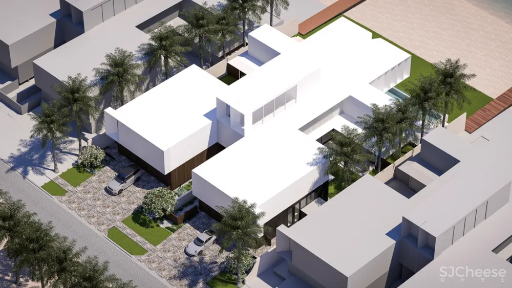 8组住宅效果图,原来大户型更适合极简风!