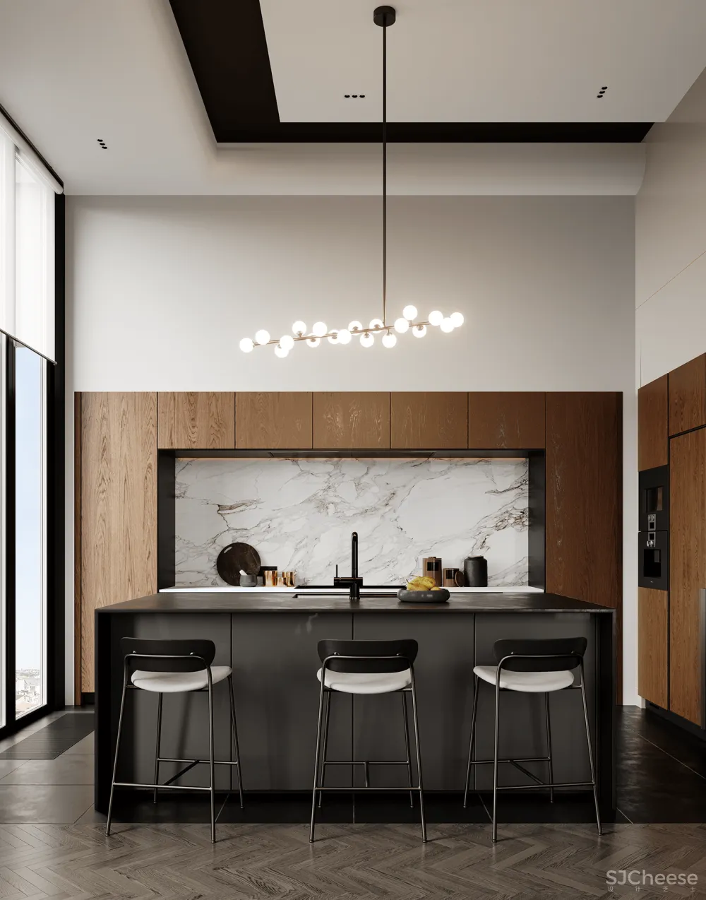 305㎡顶层复式,都市轻奢范!