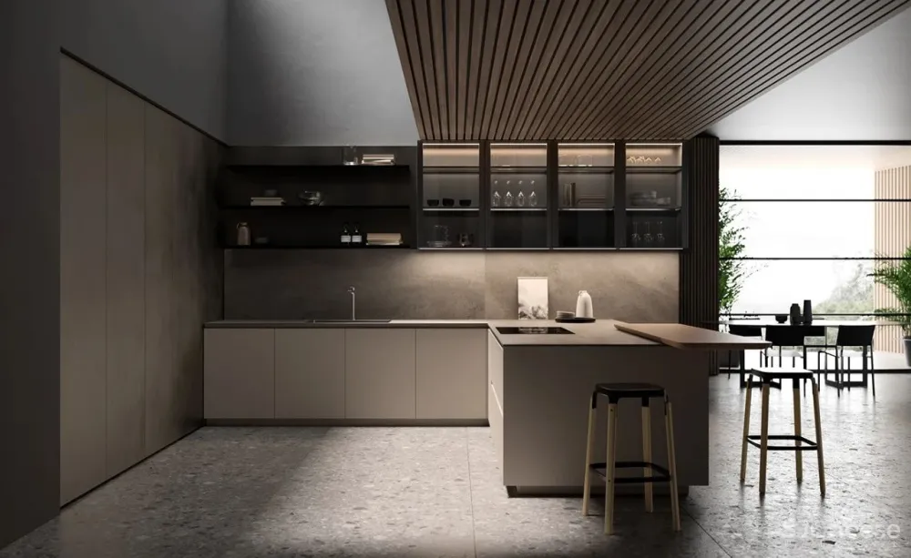 studiopodrini新作 高级灰奢华厨房