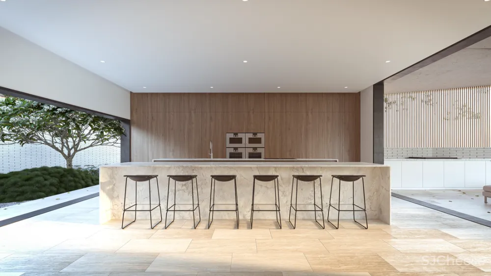 8组住宅效果图,原来大户型更适合极简风!