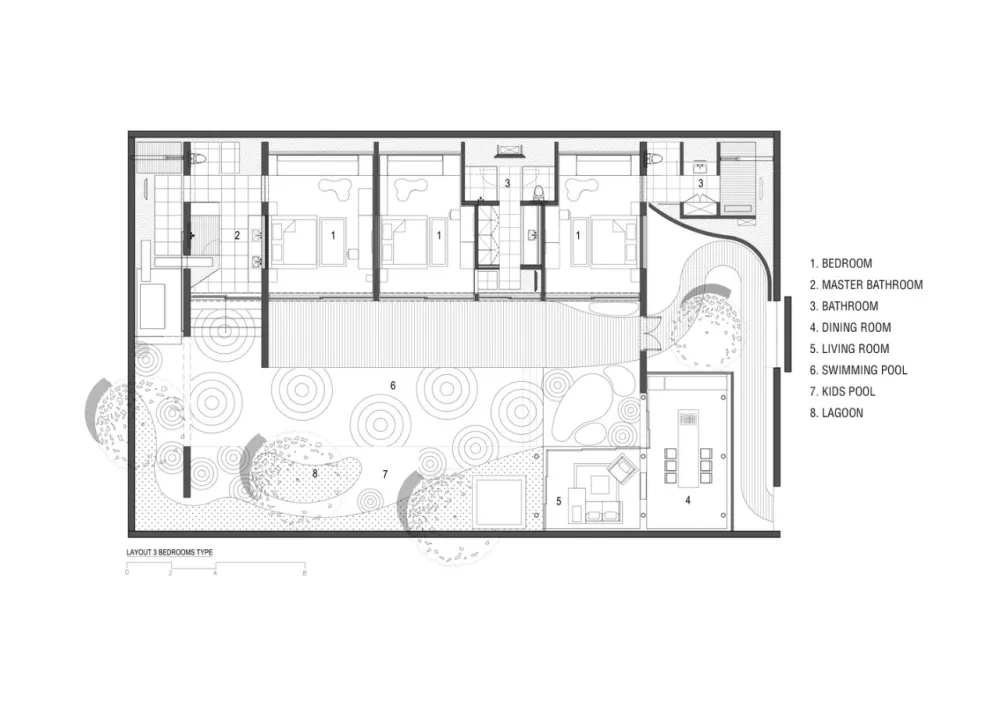 传统材料与现代元素的融合-印尼Santai隐世度假别墅！