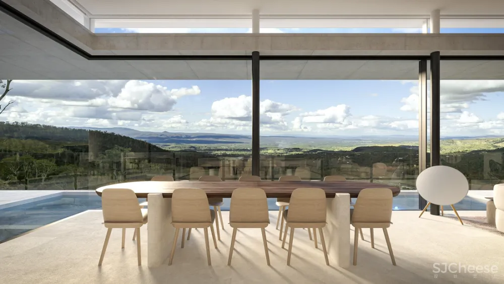 8组住宅效果图,原来大户型更适合极简风!