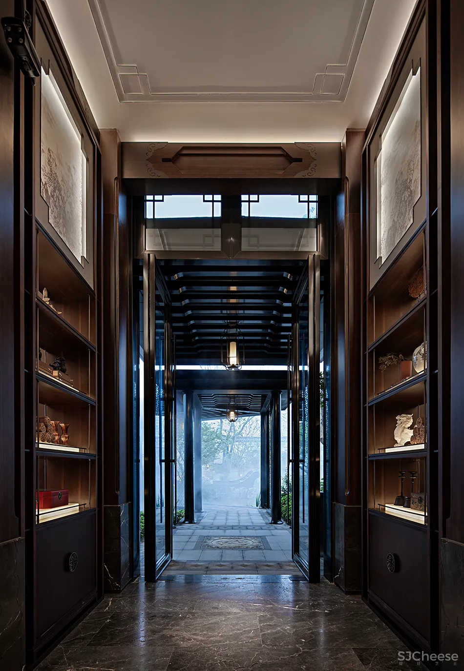 吴文粒:1745㎡绝美中式庭院,一帘诗意、四水归情!