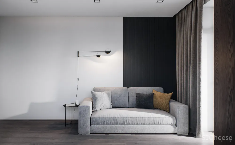 110㎡ 两室一厅,灯光这样设计更优雅!