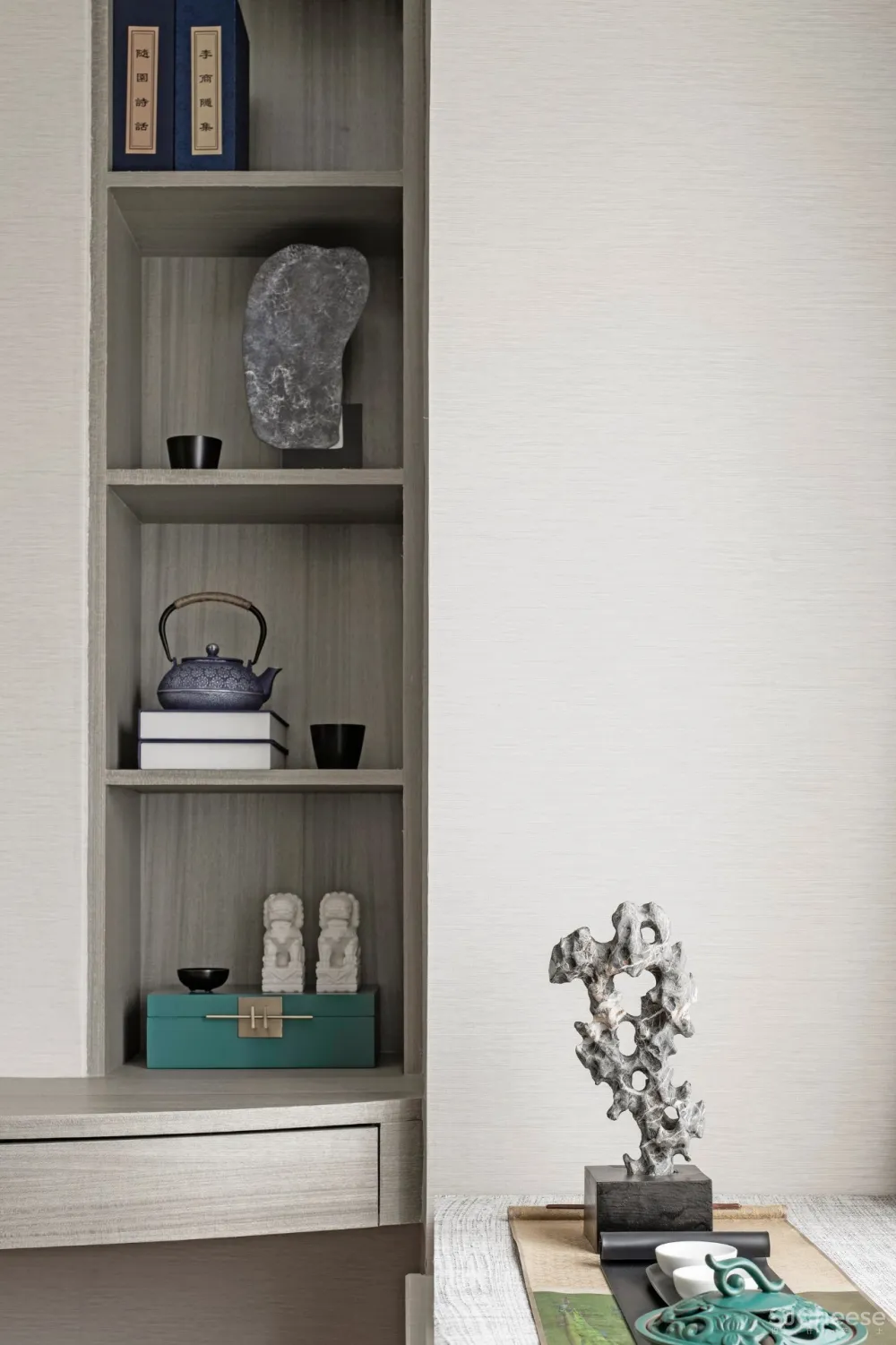 170㎡意式简约大平层,江山蓝的志趣雅馨!