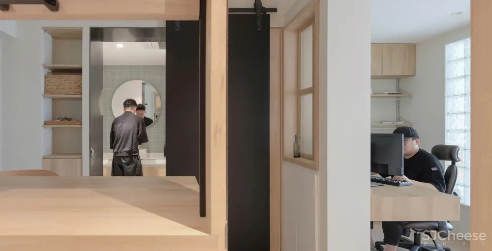 43平米小户型住宅设计，麻雀虽小，五脏俱全 Ni DESIGN涅十设计