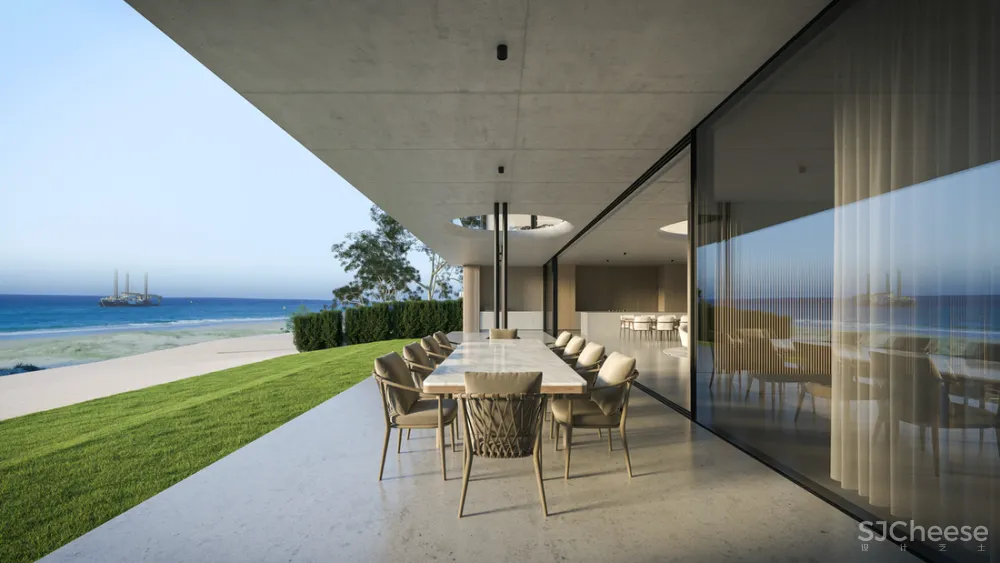 8组住宅效果图,原来大户型更适合极简风!