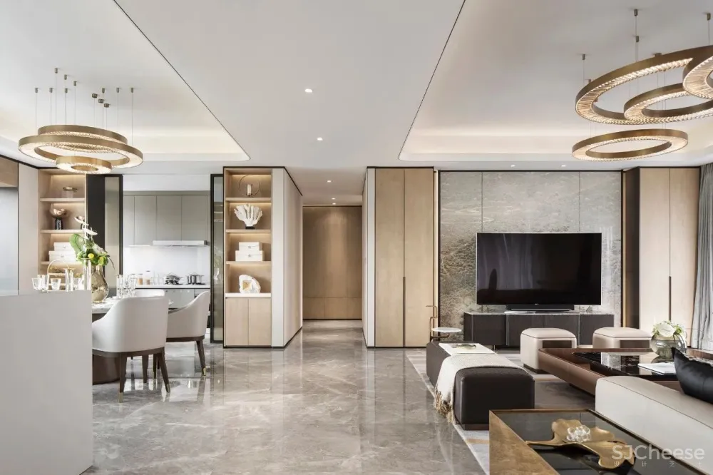 240㎡轻奢住宅,重构古典与现代的写意美学!