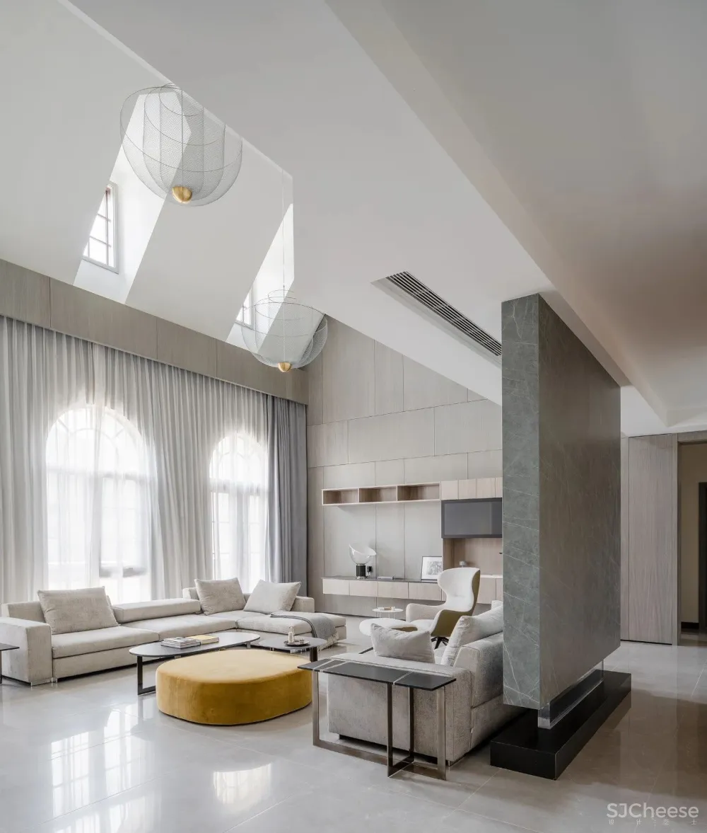 1000㎡克制灰别墅,安静、美好,超治愈 池陈平