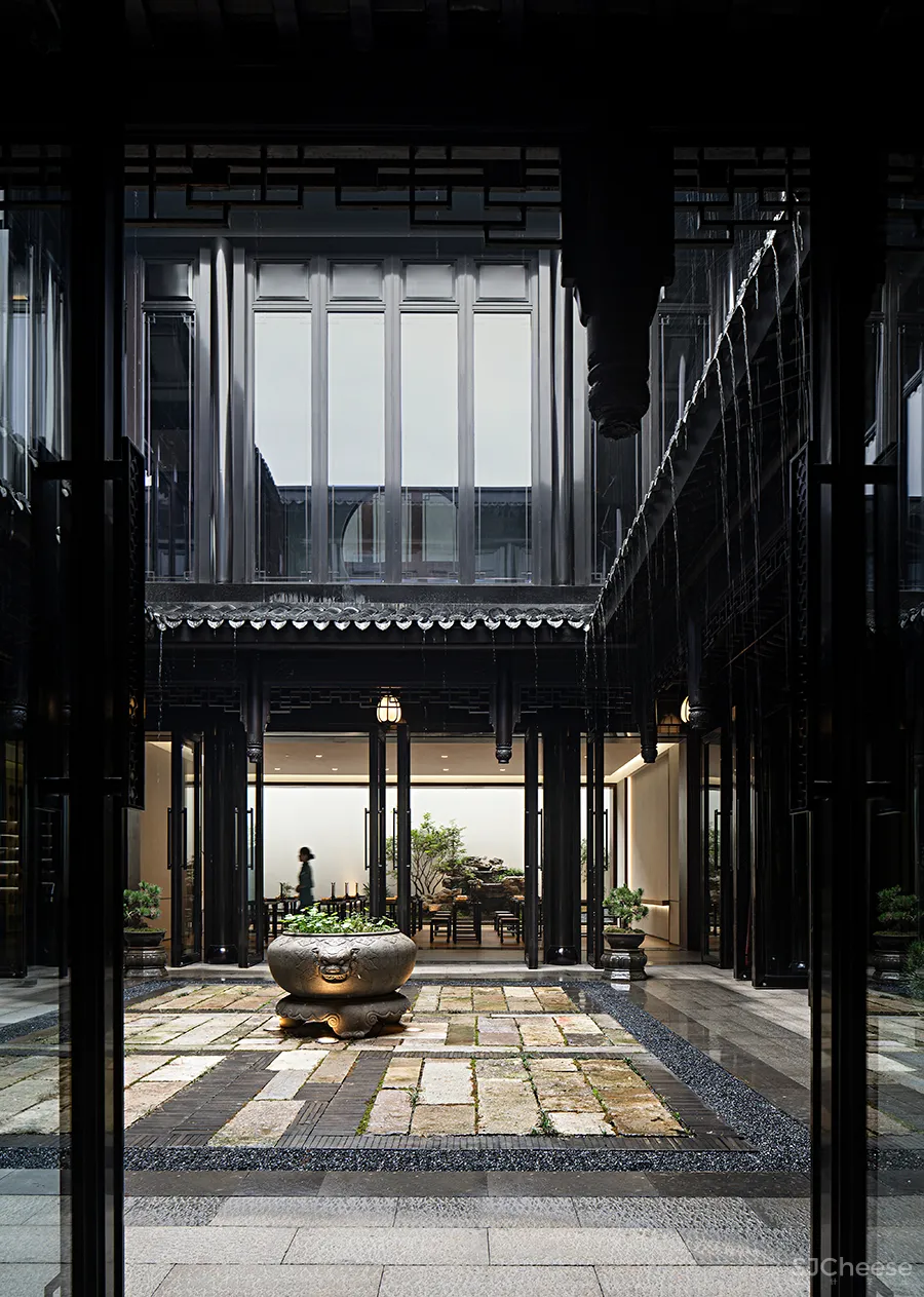 吴文粒:1745㎡绝美中式庭院,一帘诗意、四水归情!