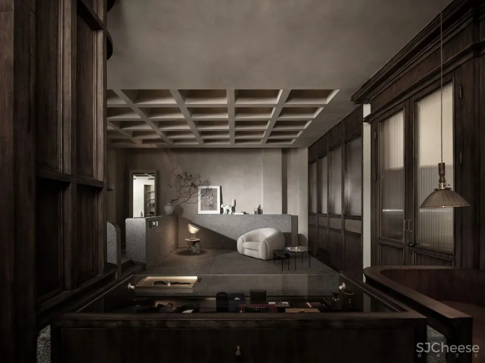 文超:128㎡灰木系空间,这样的复古才够味!