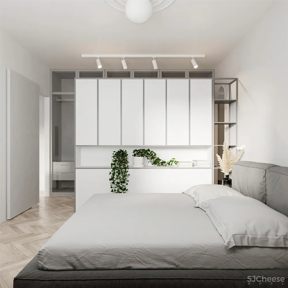 90㎡轻奢三房，艺术品这么用太有腔调